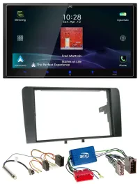 JVC USB Bluetooth 2DIN DAB MP3 Autoradio für Audi A3 8P 03-06 Aktivsystem ISO