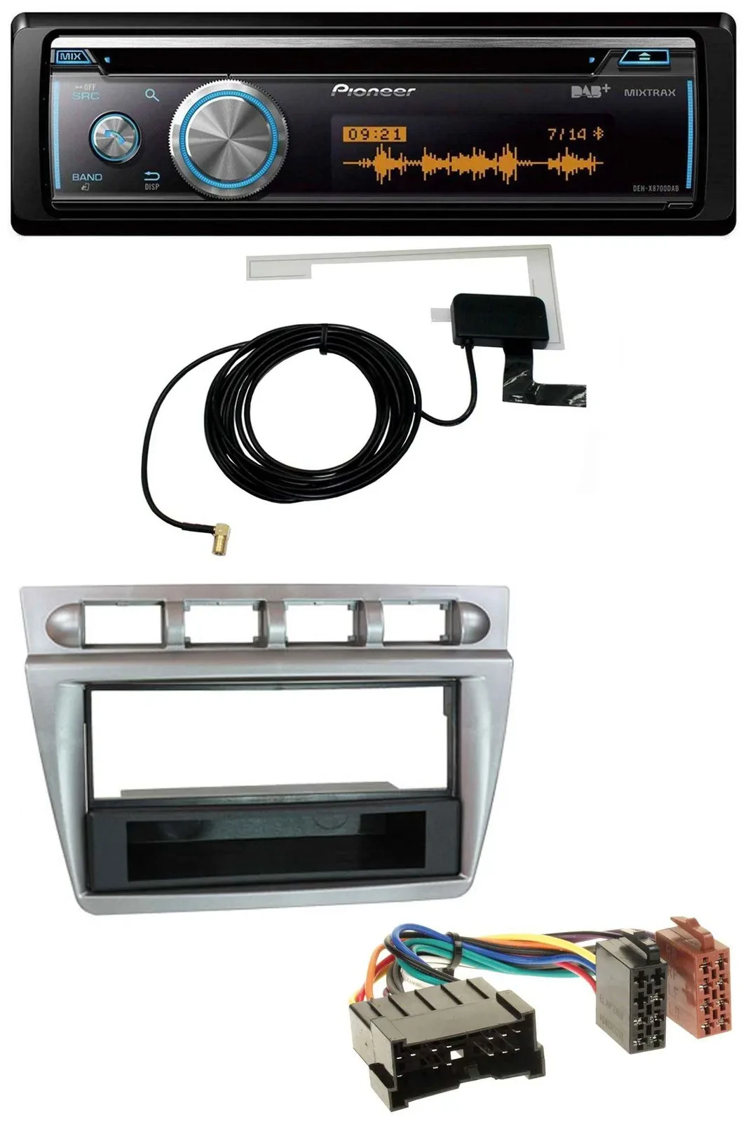 Pioneer Bluetooth DAB MP3 USB CD Autoradio für Kia Picanto (2004-2007)