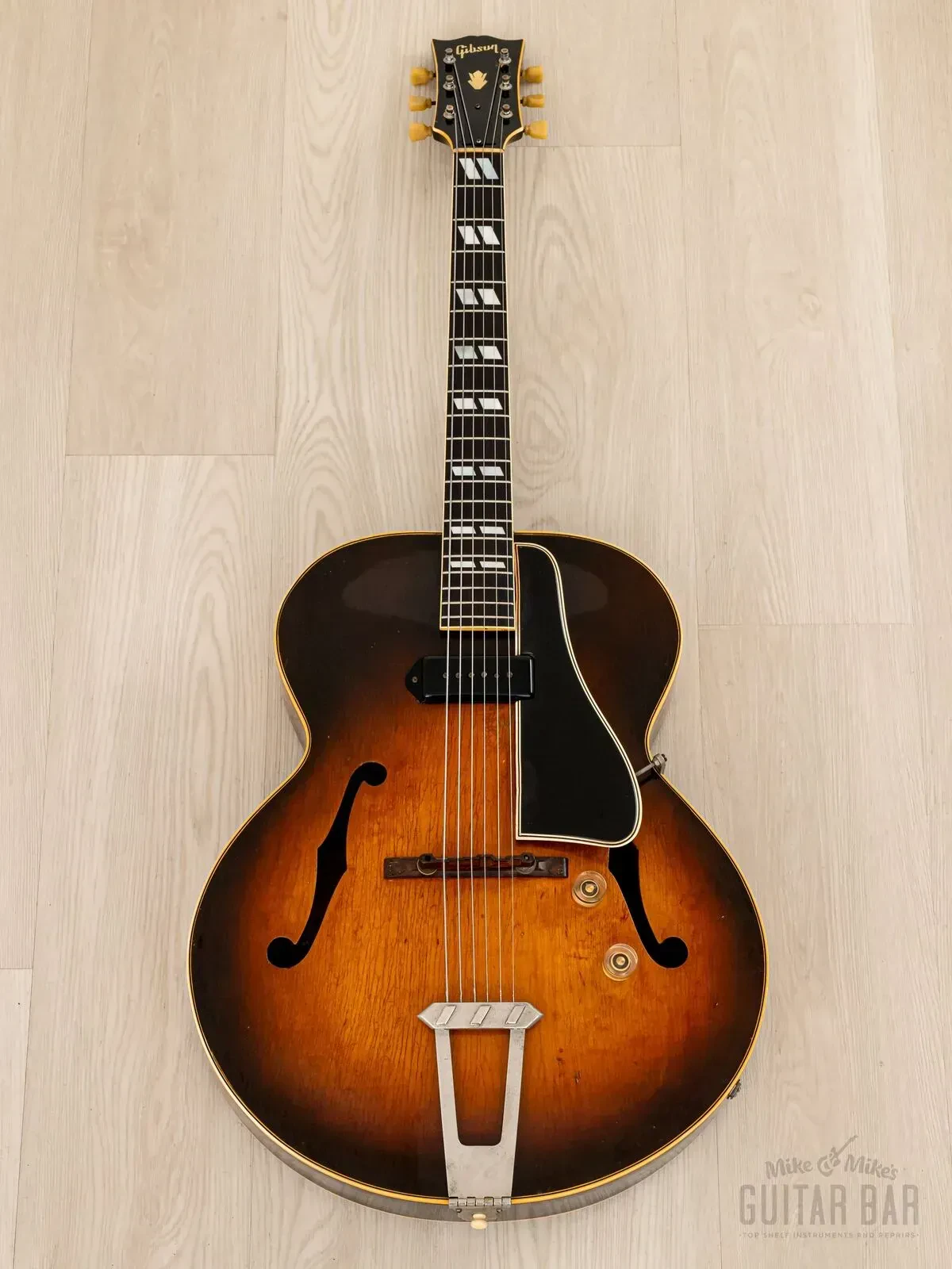 Электрогитара полуакустическая Gibson ES-300 Archtop P90 Sunburst w/case USA 1948