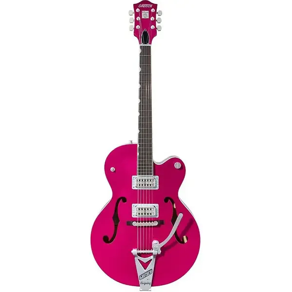 Электрогитара полуакустическая Gretsch G6120T-HR Brian Setzer Sig Hot Rod Hollow Body Bigsby Candy Magenta