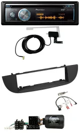 Pioneer Bluetooth DAB Lenkrad USB CD Autoradio für Fiat 500 ab 2007 schwarz