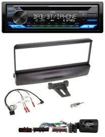 Автомагнитола для Ford Escort/Focus JVC Bluetooth, USB, DAB, CD, черная
