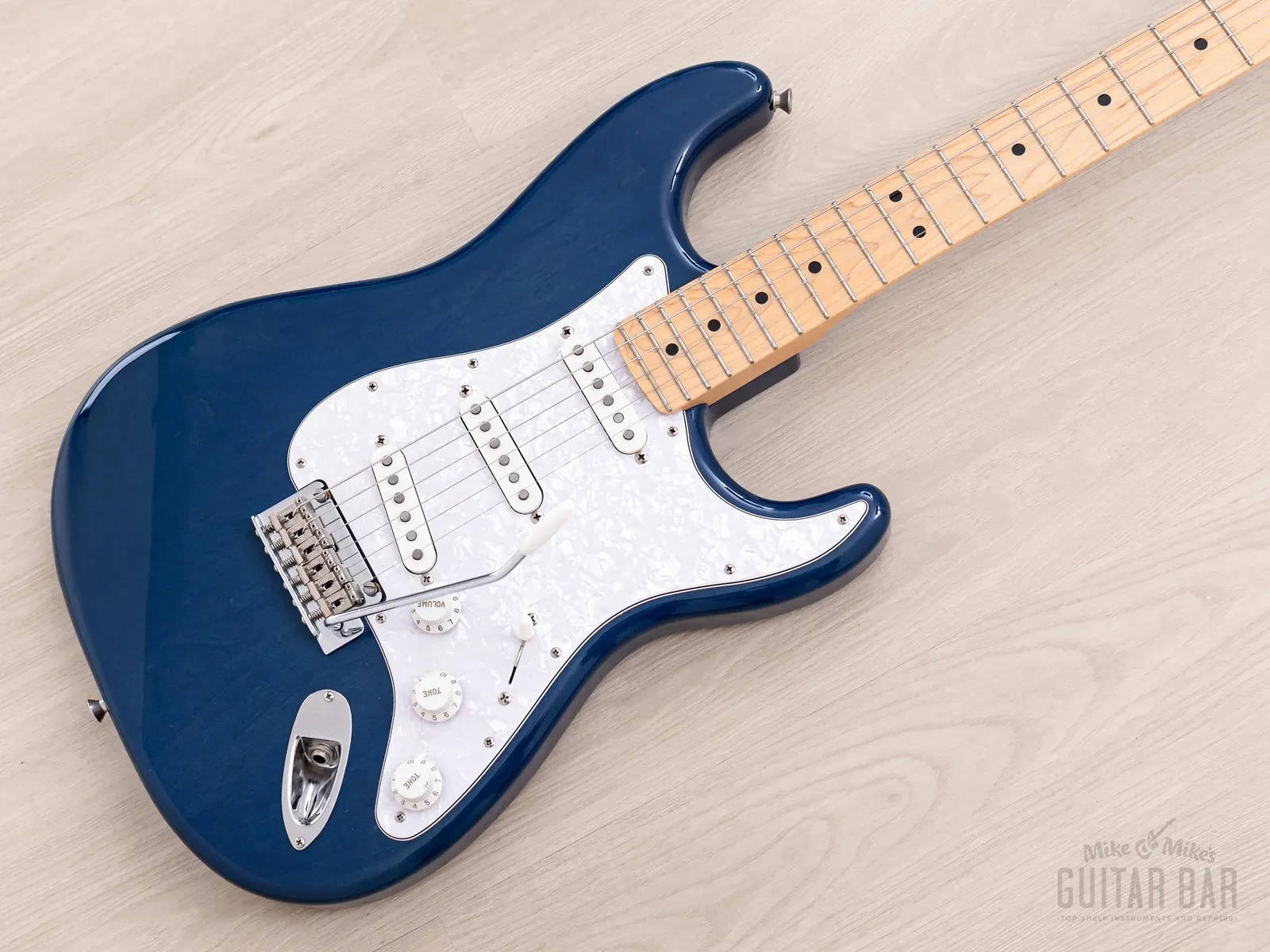 2021 Fender Hybrid II Stratocaster Indigo Trans, 50s-Spec w/ Hangtags, Japan MIJ