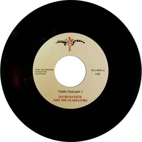 Виниловая пластинка David Batiste & the Gladiators – Funky Soul 7" (Релиз 2021)