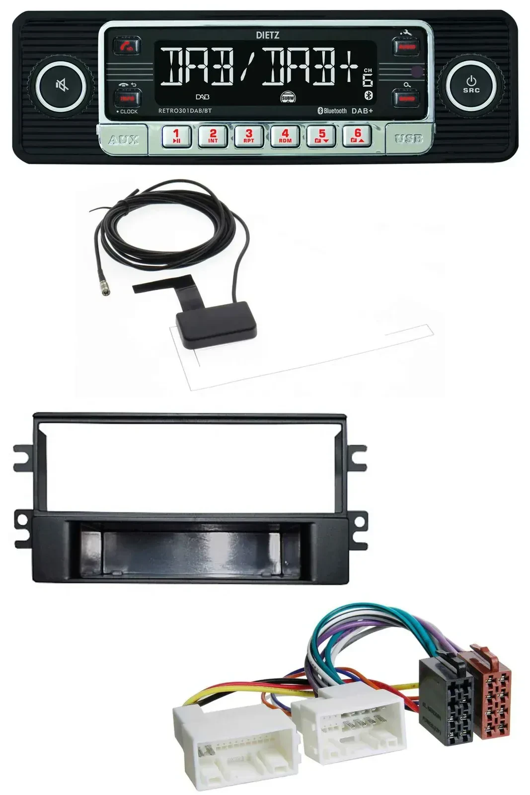 Автомагнитола для Kia Carens (с 2007) Dietz DAB, Bluetooth, USB, MP3