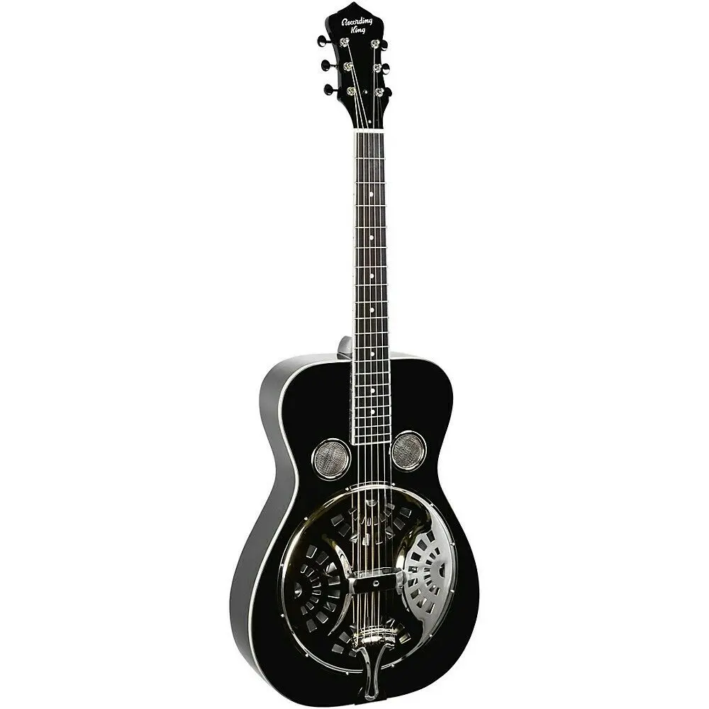 Резонаторная гитара Recording King RR-36 Maxwell Series Round Neck Resonator Guitar Gloss Black