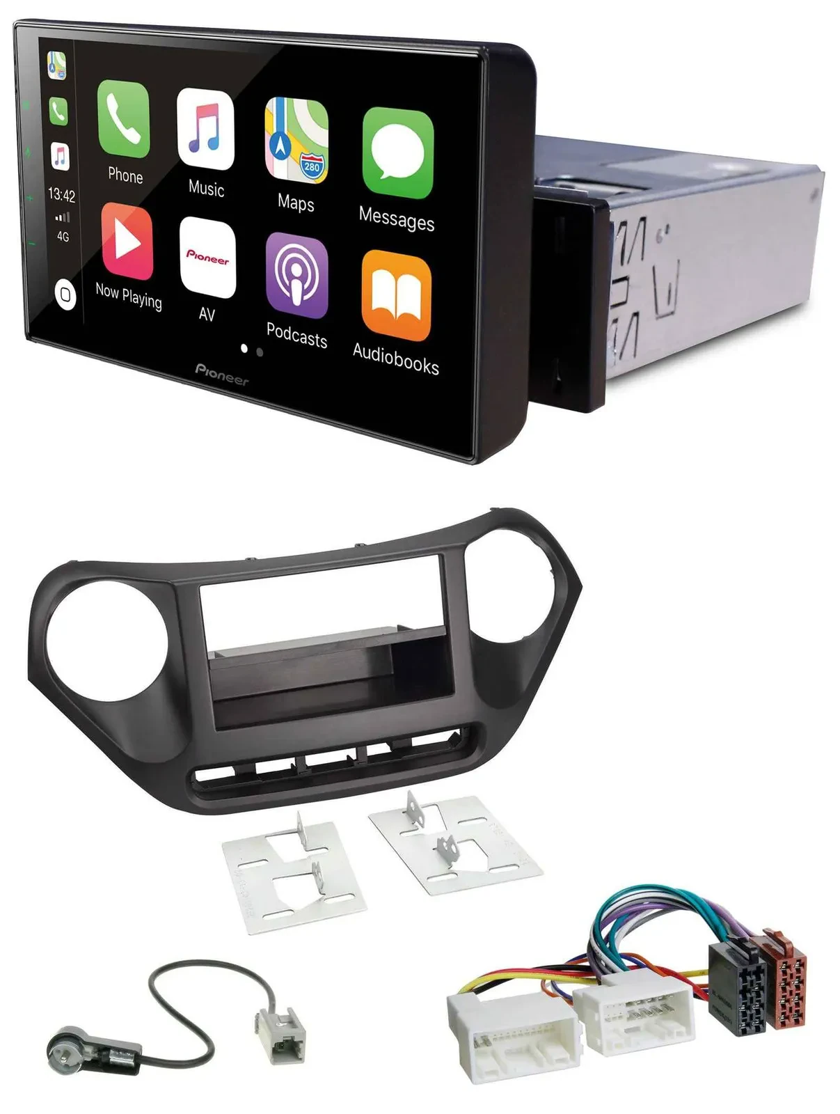 Pioneer Bluetooth MP3 DAB USB Autoradio für Hyundai i10 (ab 2013)