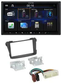 Alpine Bluetooth 2DIN MP3 DAB USB Autoradio für Hyundai i40 Typ VF ab 2016 schwa