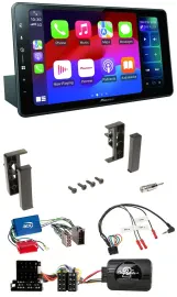 Pioneer Bluetooth DAB Lenkrad USB Autoradio für Audi A3 A4 A6 99-00 Aktivsystem