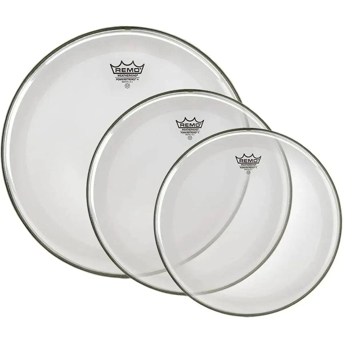 Пластик для барабана Remo ProPack P4 прозрачный 12"/13"/16" (набор, 3 шт.)