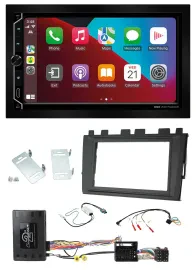 ESX 2DIN DAB USB Lenkrad Bluetooth Autoradio für VW Polo ab 2018 MIB II Infoadap