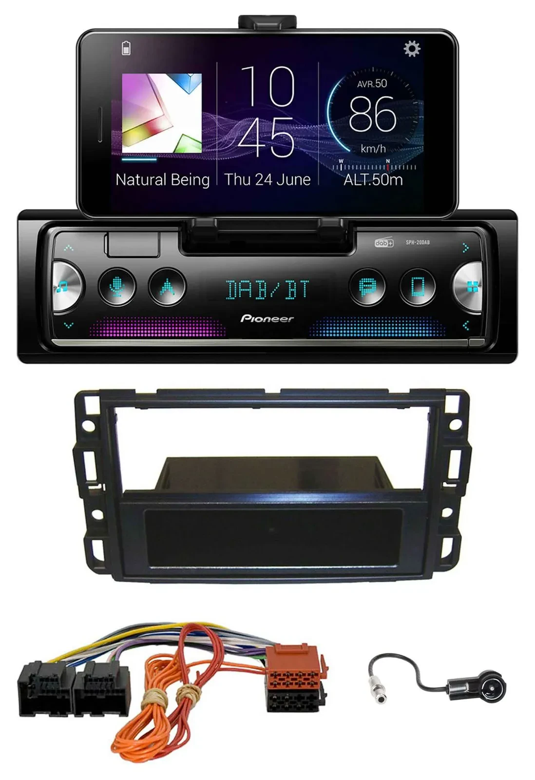 Автомагнитола Pioneer для Cadillac BLS (2006–2010) USB, MP3, Bluetooth, DAB