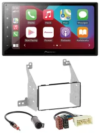 Pioneer USB MP3 DAB 2DIN Bluetooth Autoradio für Nissan Pathfinder 04-07