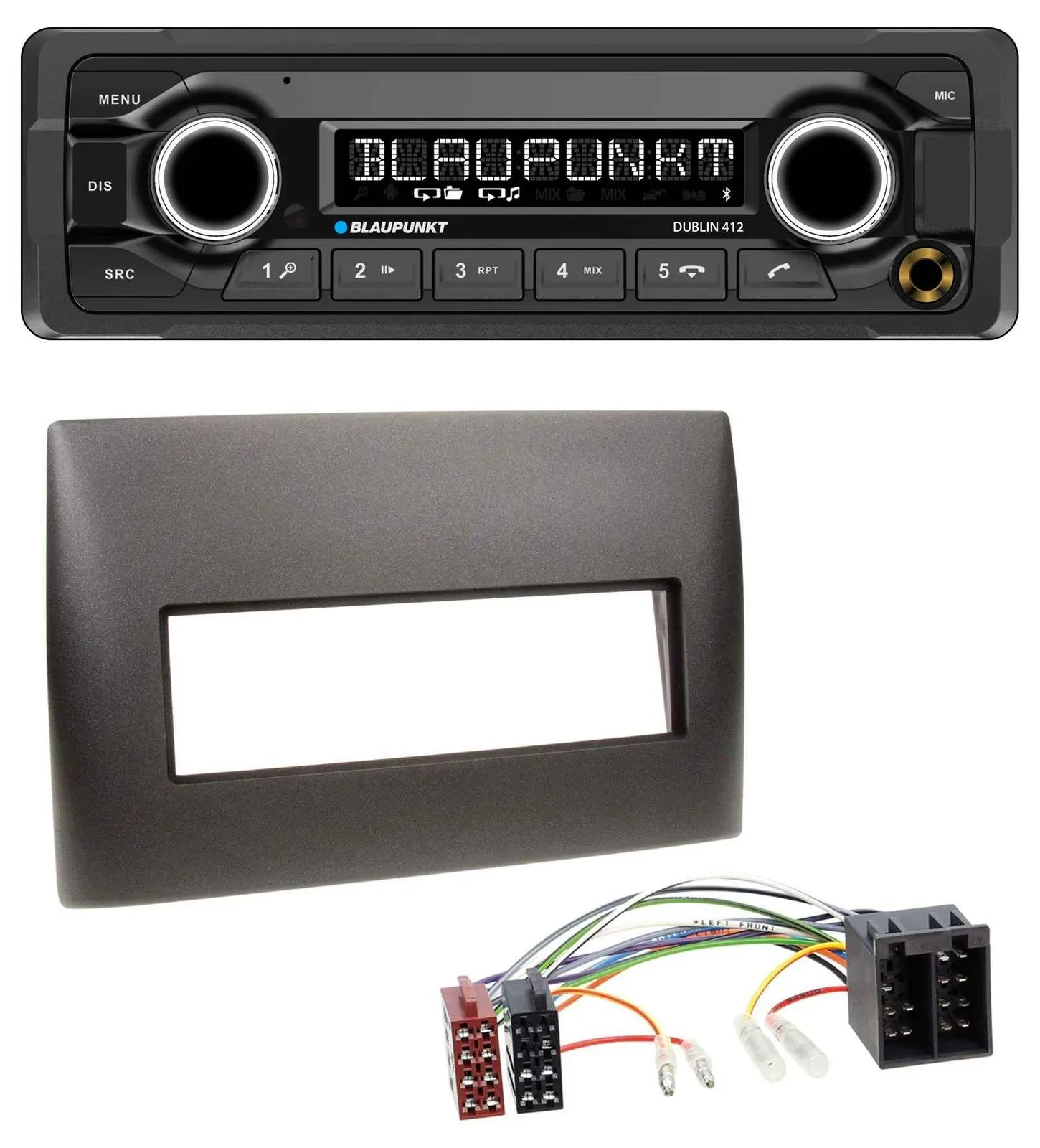 Blaupunkt MP3 Bluetooth USB AUX Autoradio für Fiat Stilo (192, 2001-2008)