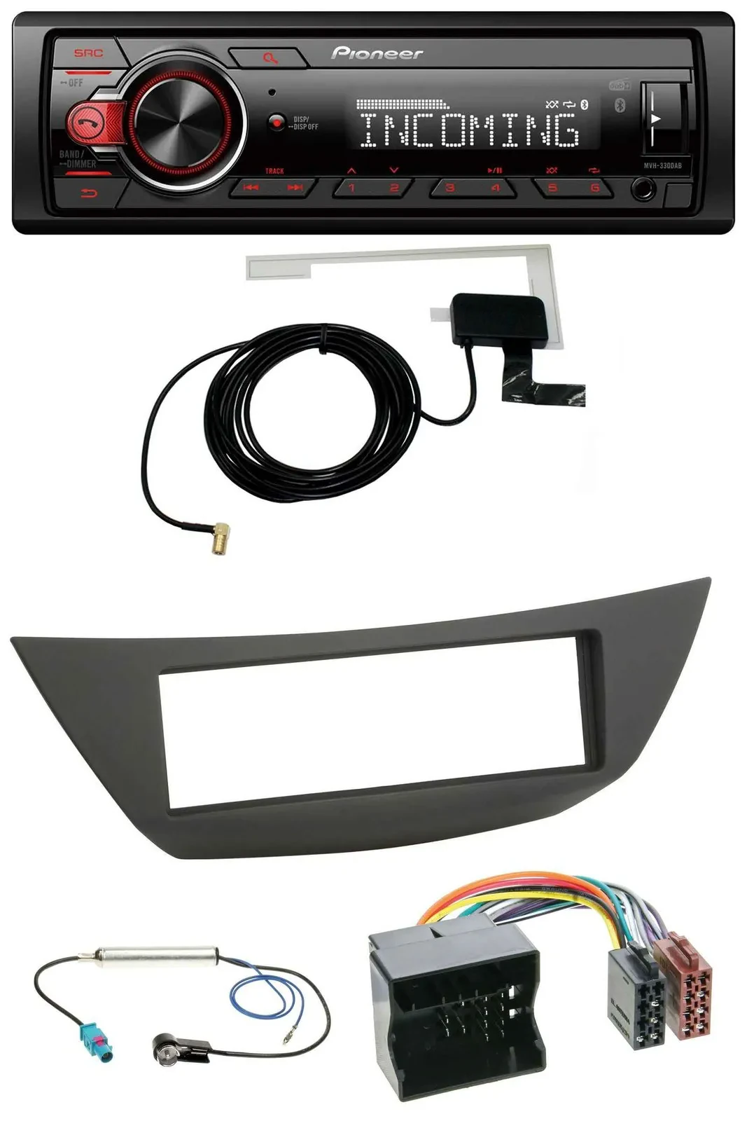 Pioneer MP3 AUX CD DAB USB Autoradio für Renault Laguna 3 (ab 2008)