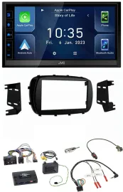 JVC DAB Bluetooth Lenkrad USB 2DIN Autoradio für Fiat 500X ab 2014