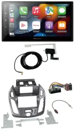 Pioneer MP3 USB Bluetooth DAB 2DIN Autoradio für Ford Transit mit Display 2012-2