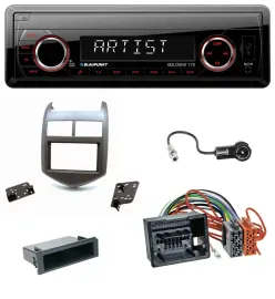 Blaupunkt SD USB 1DIN MP3 AUX Autoradio für Chevrolet Aveo Sonic ab 2011 dunkelg
