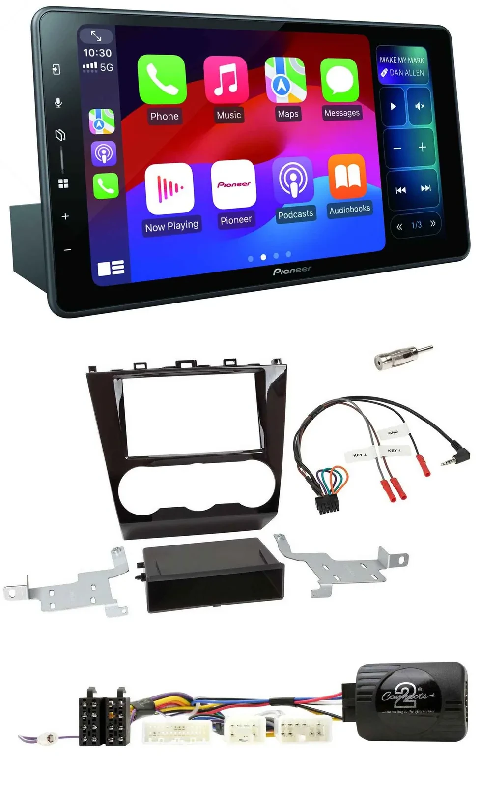 Pioneer Bluetooth DAB Lenkrad USB Autoradio für Subaru Forester ab 2015