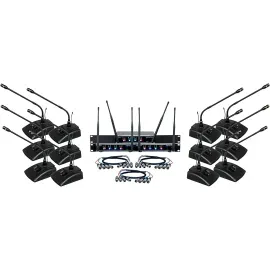 VocoPro Digital-Conference-12 Twelve Channel UHF Wireless Conference Mic System