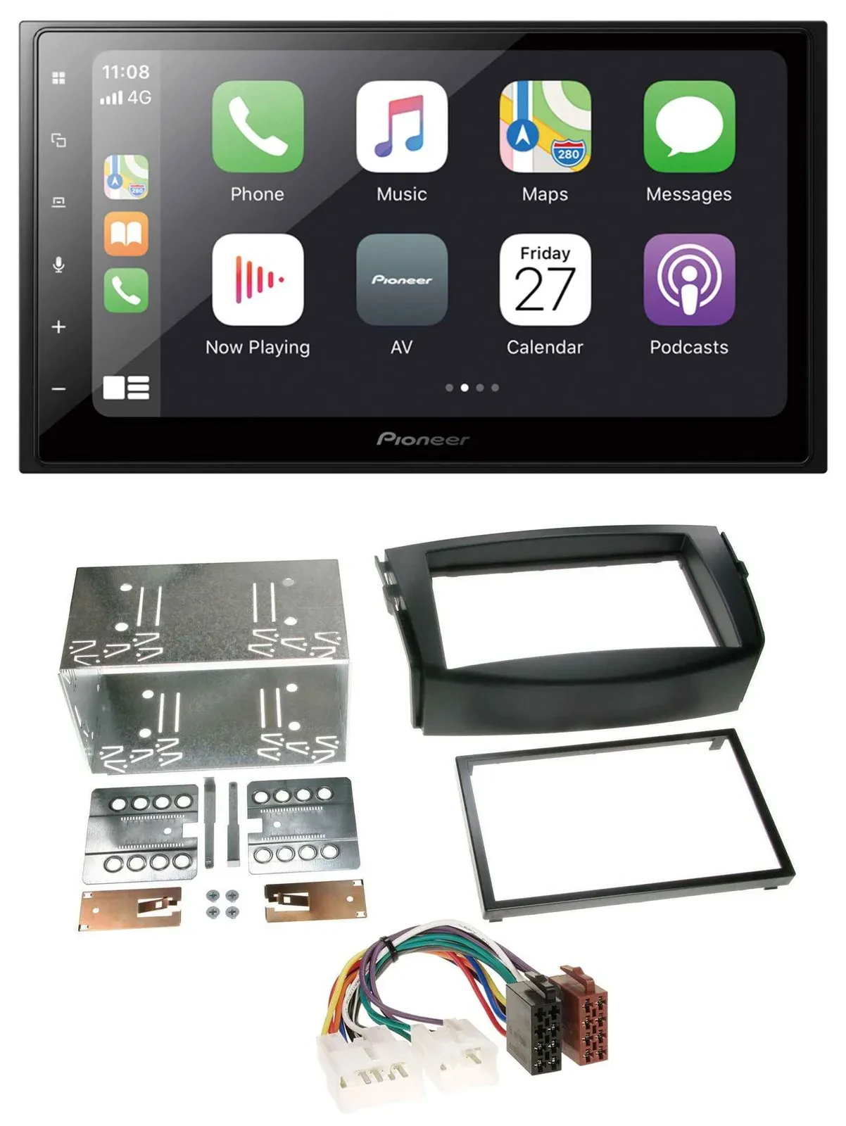Pioneer MP3 Bluetooth DAB 2DIN USB Autoradio für Toyota RAV 4 (2006-2013)