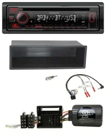 Kenwood Lenkrad CD USB Bluetooth DAB Autoradio für Citroen C2 2006-2010 C3 2006-