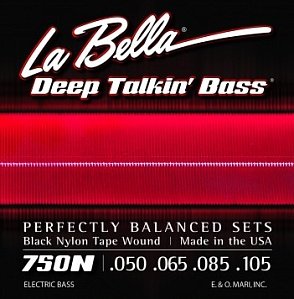 Струны для 5-струнной бас-гитары La Bella 750N-B 50-135