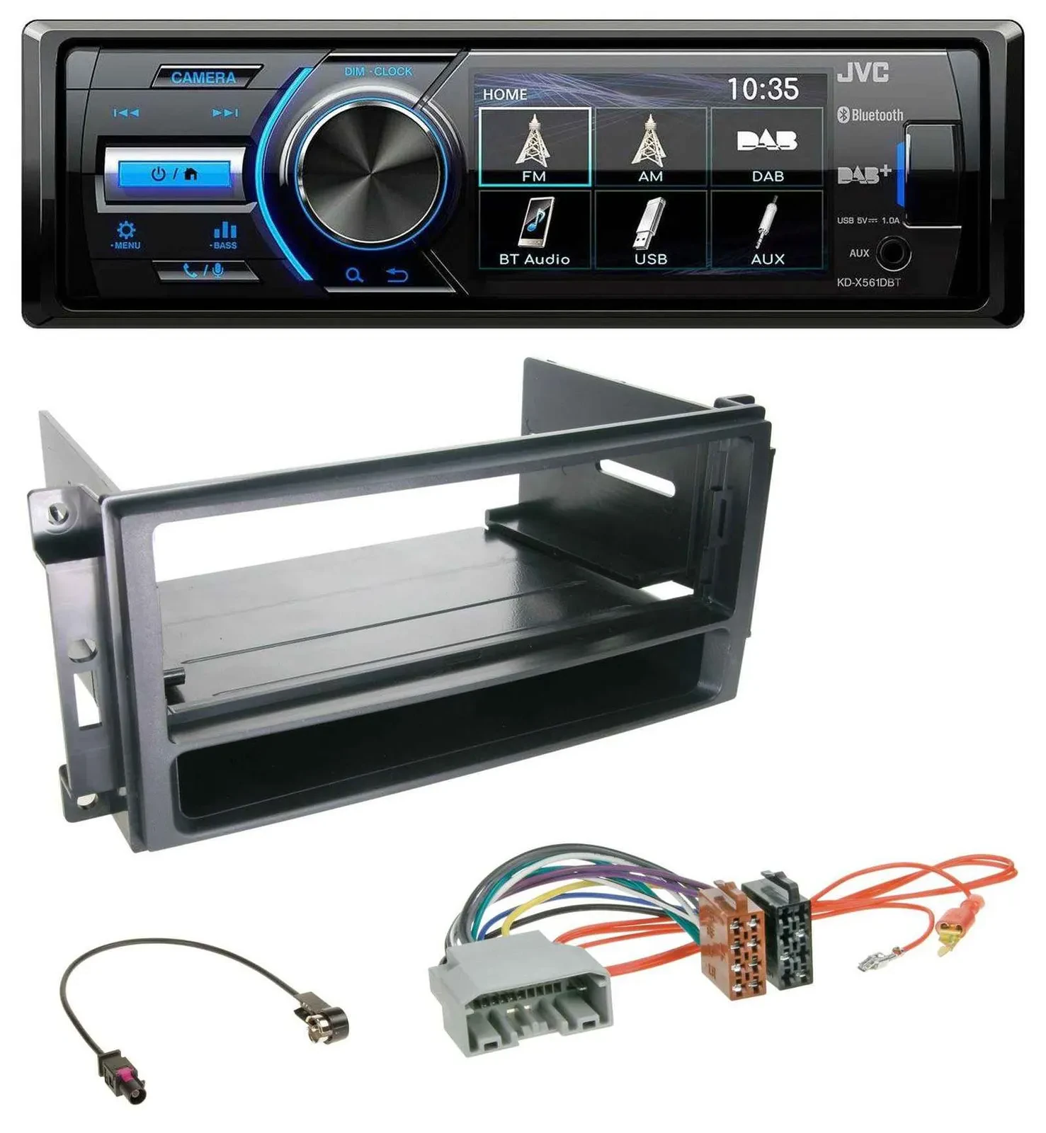 JVC Bluetooth MP3 USB DAB Autoradio für Chrysler 300C Sebring Dodge Avenger Nitr
