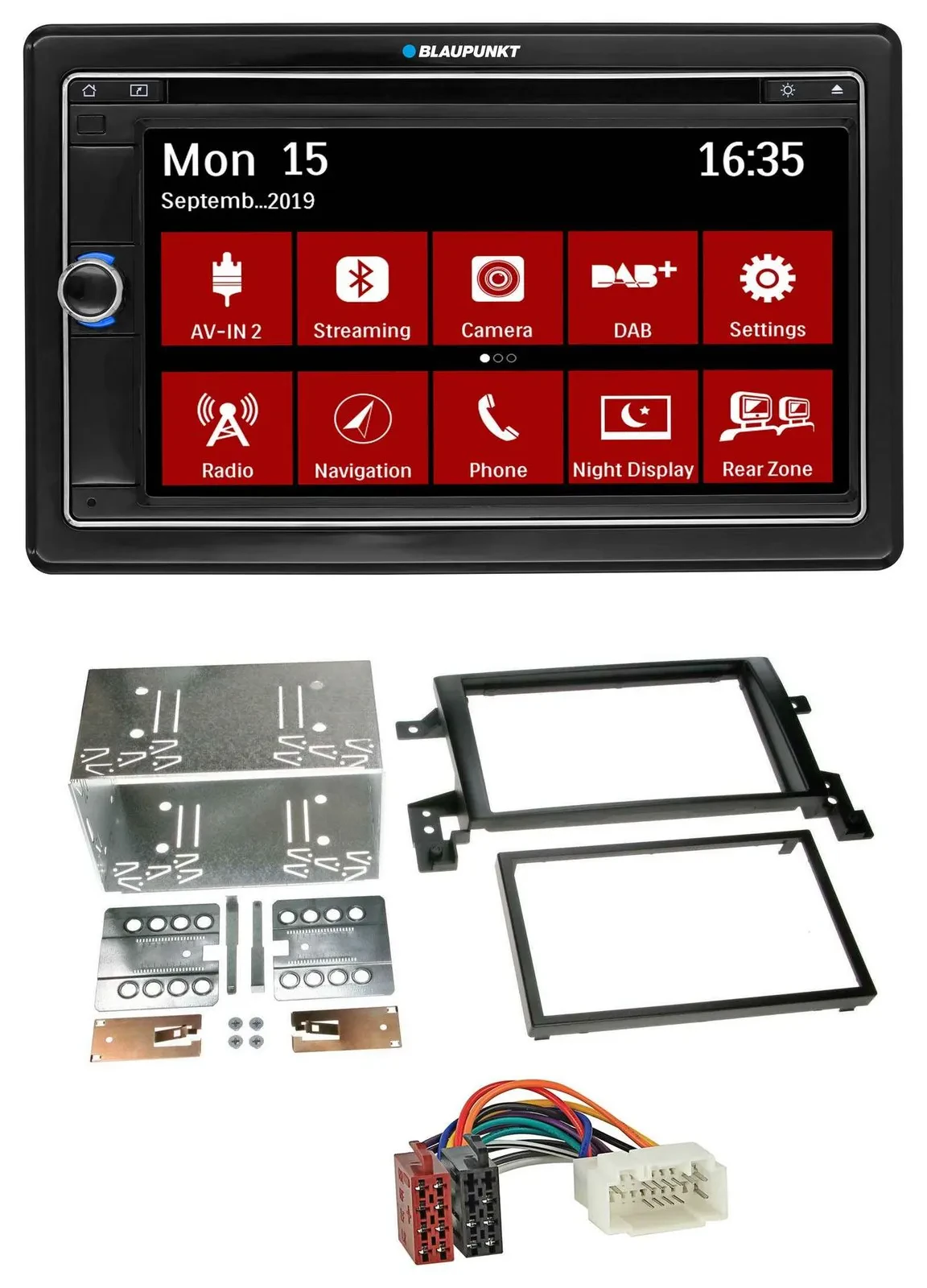 Blaupunkt Bluetooth DAB 2DIN USB DVD MP3 Autoradio für Suzuki Grand Vitara ab 20