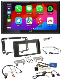 JVC Bluetooth USB Lenkrad 2DIN DAB Autoradio für Dacia Duster ab 2021