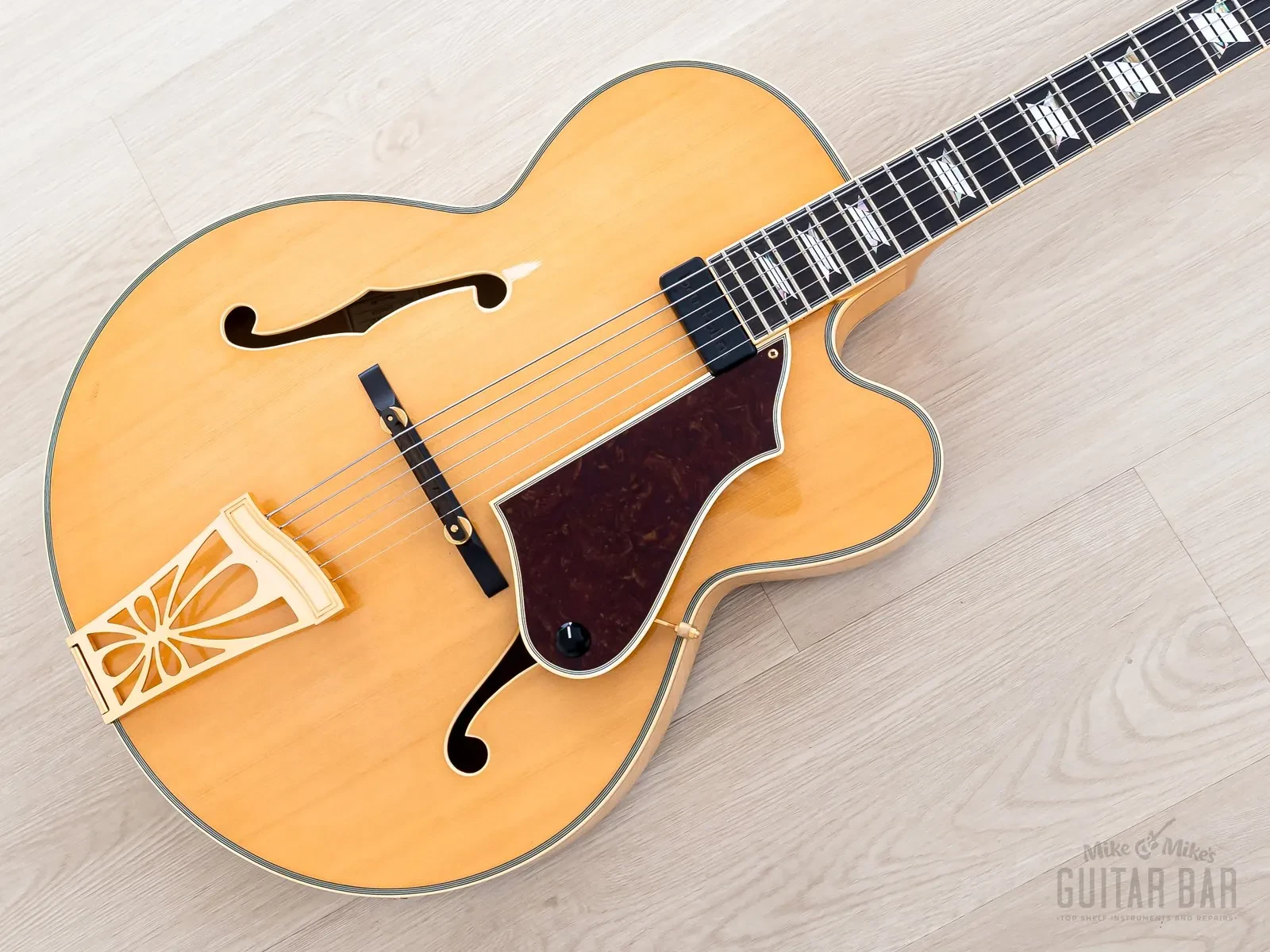 1993 PGM Moon EL5-345D Vintage Archtop Electric Guitar L-5CN-Style w/ Case