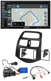 Alpine DAB TMC Bluetooth 2DIN USB Lenkrad Navigation für Chevrolet Spark 2013-20