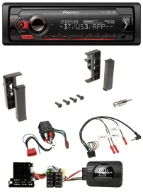 Pioneer Lenkrad USB DAB Bluetooth Autoradio für Audi A3 A4 A6 99-00 BOSE-Vollakt