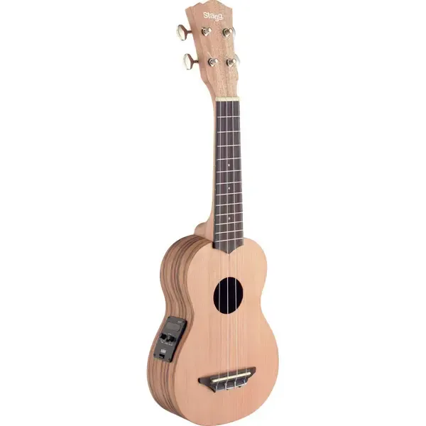 STAGG USX-ZEB-SE Elektro-Akustik Sopran-Ukulele