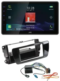 Автомагнитола для Seat Ibiza (с 2008) JVC DAB, Bluetooth, USB, цвет: чёрный (piano black)