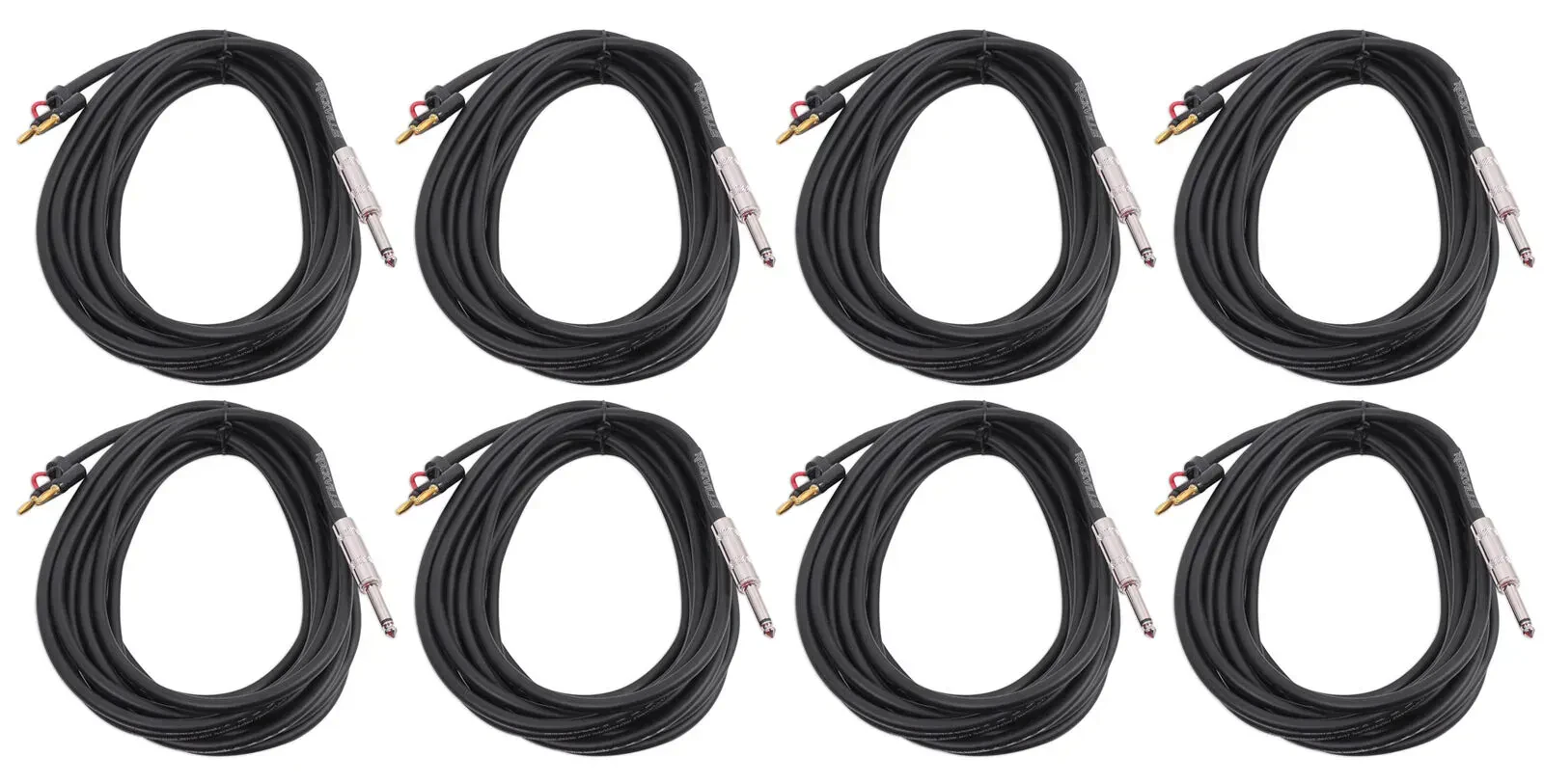 Коммутационный кабель Rockville RCXBN20 Black 6 м (8 штук)