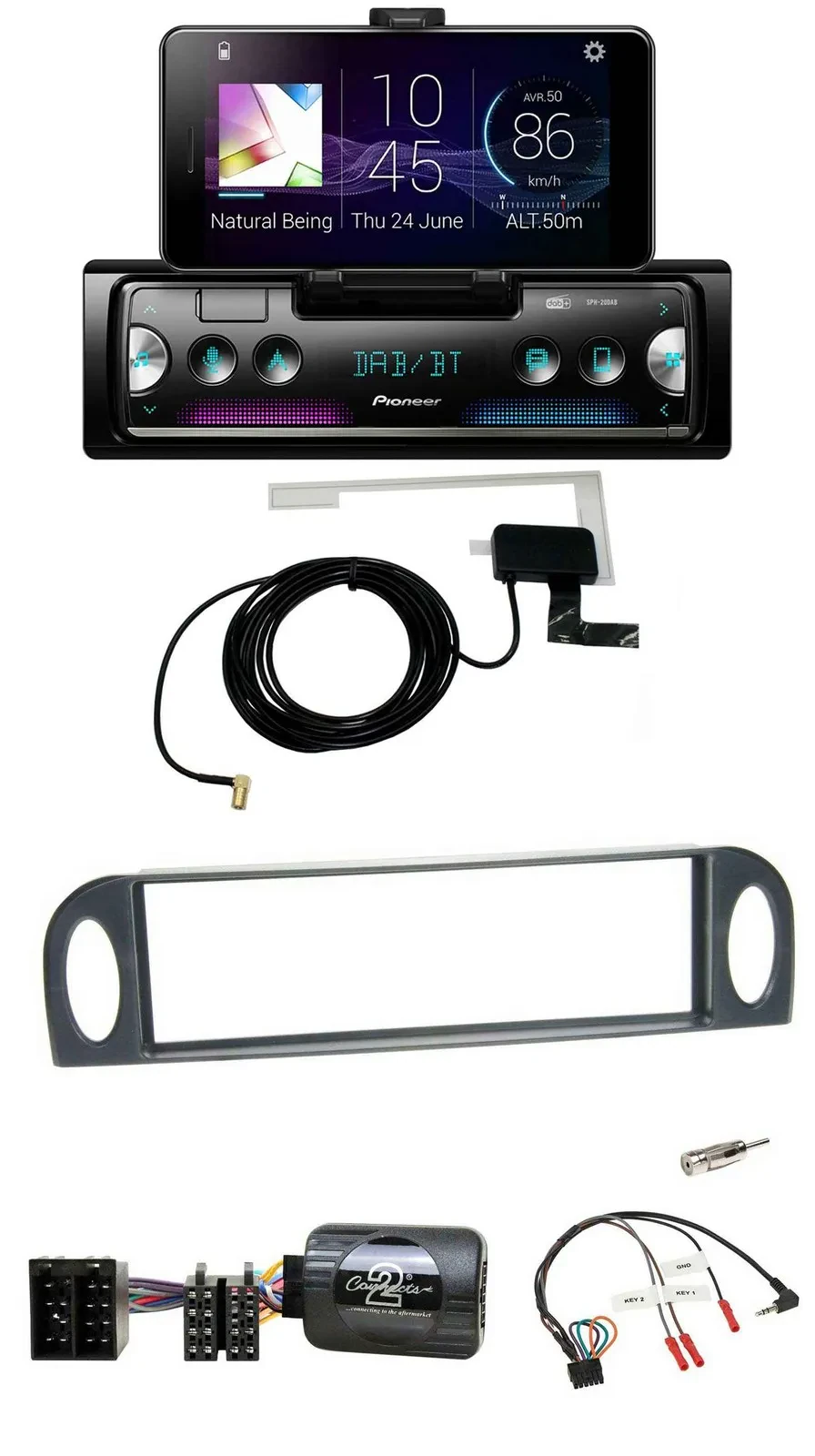 Pioneer DAB Bluetooth Lenkrad USB Autoradio für Citroen C5 2001-2005