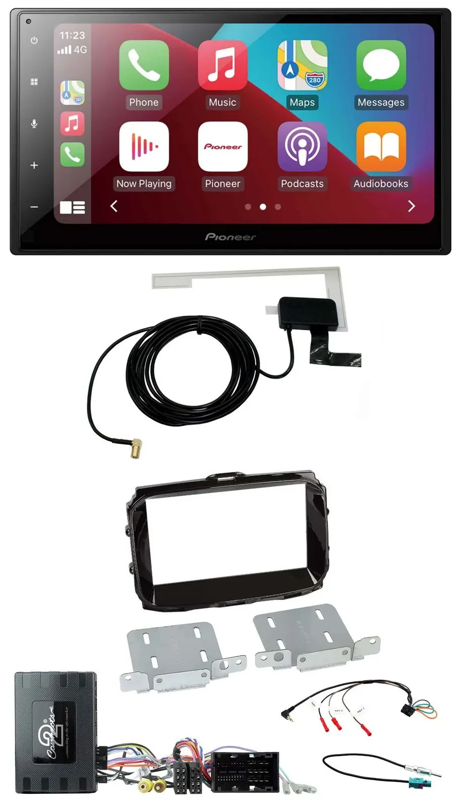 Автомагнитола для Alfa Romeo Giulietta (2014–2021) Pioneer 2DIN, USB, Bluetooth, DAB