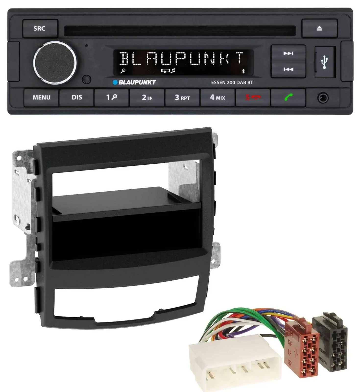 Blaupunkt USB MP3 Bluetooth DAB CD Autoradio für SsangYong Korando CK 2010-2013