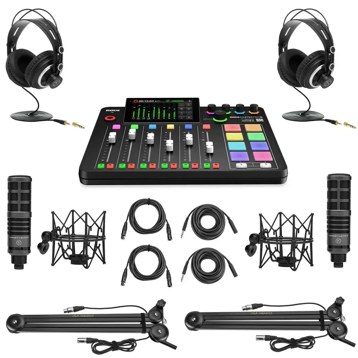 Комплект для подкастов Rode RCPII2MIC RODECaster Pro II Studio Console
