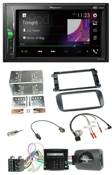 Pioneer 2DIN Lenkrad DAB USB Bluetooth Autoradio für Ford C-Max Galaxy Focus sch