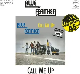 Виниловая пластинка Blue Feather - Call Me Up / Let's Funk Tonight [New 12" Vinyl] 10", Blue, Colore