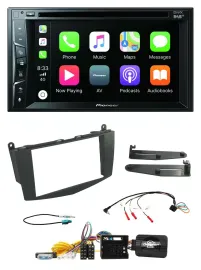 Pioneer Lenkrad USB DVD Bluetooth DAB 2DIN Autoradio für Mercedes C-Klasse 07-11