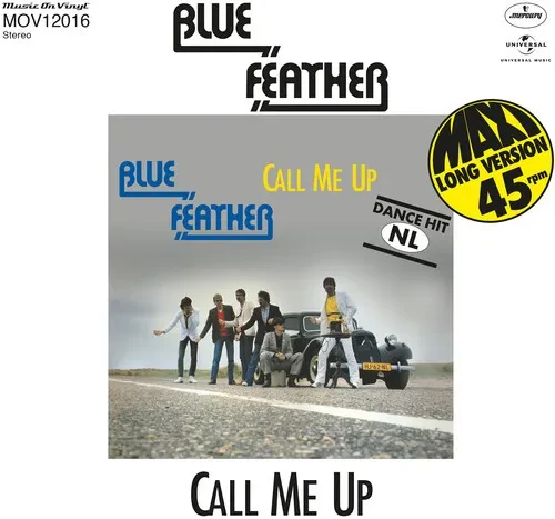 Виниловая пластинка Blue Feather - Call Me Up / Let's Funk Tonight [New 12" Vinyl] 10", Blue, Colore