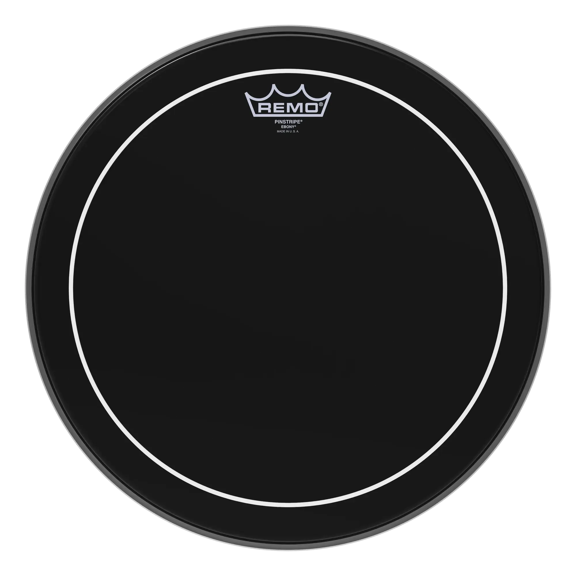 Пластик для барабана Remo 15" Pinstripe Ebony