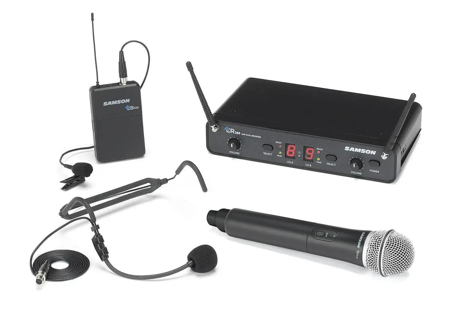 Samson Concert 288 All-In-One Dual-Channel Wireless System (I Band)