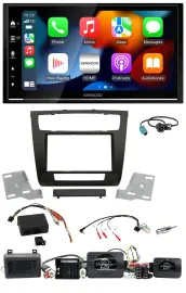 Kenwood DAB USB Bluetooth 2DIN Lenkrad Autoradio für BMW 1er Aktiv PDC aut. Klim