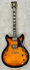 Электрогитара полуакустическая D'Angelico Excel DC Vintage Sunburst с кейсом