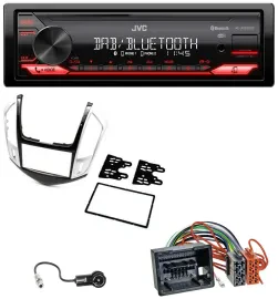 JVC Bluetooth USB DAB MP3 Autoradio für Chevrolet Cruze 2011-2016 silber