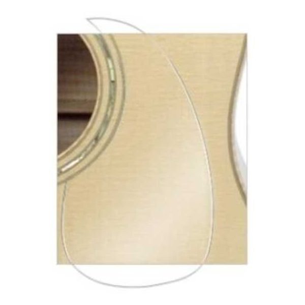 Пикгард (накладка на деку) для акустической гитары Hosco H-F4001TR, самоклеющийся, прозрачный